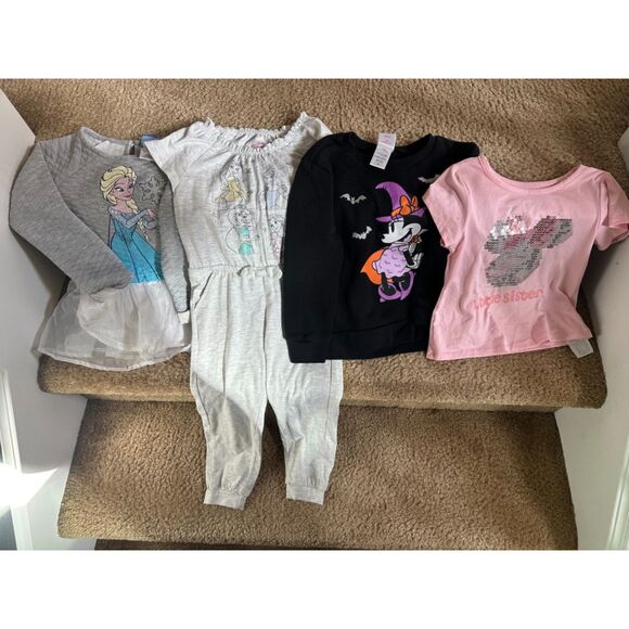 Bundle of Disney Attire Girl Theme Clothes Size 4/4T - Picture 1 of 8